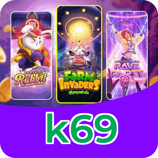 Números do app k69 em material de marketing — ilustração, não auditoria